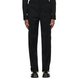 Black Mouline Trousers 212798M191017