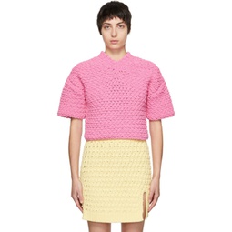 Pink Heavy Weight Sweater 221798F096002