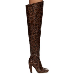 Brown Canalazzo Over-The-Knee Boot 232798F115004