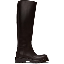 Brown Strut Tall Boots 212798F115029