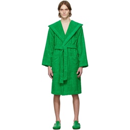 Green Intreccio Bath Robe 221798M213003