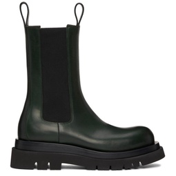 Green Lug Chelsea Boots 212798M223001