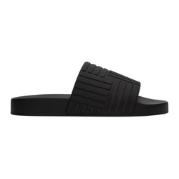 Black Slider Sandals 222798M234016