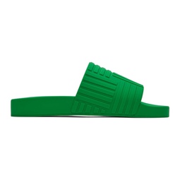 Green Slider Sandals 221798M234584
