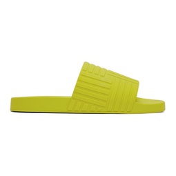 Green Slider Sandals 221798M237096