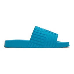 Blue Slider Sandals 221798M234585