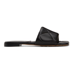 Black Padded Lido Flat Sandals 221798F124002