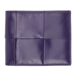 Purple Intreccio Bifold Wallet 221798M164237