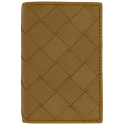 Taupe Tiny Trifold Wallet 221798M164134