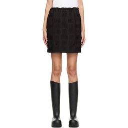 Black Quilted Miniskirt 222798F090000