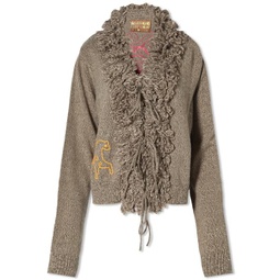 Brain Dead Marled Embroidered Cardigan Clay