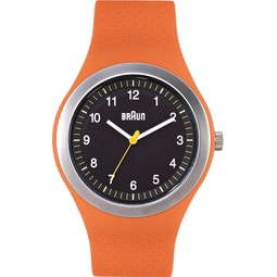 Braun Mens BN0111BKORG Sport Analog Display Quartz Orange Watch