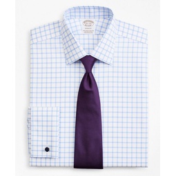 Stretch Soho Extra-Slim-Fit Dress Shirt, Non-Iron Twill Ainsley Collar French Cuff Grid Check