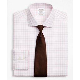 Stretch Soho Extra-Slim-Fit Dress Shirt, Non-Iron Twill English Collar Grid Check