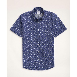 Regent Regular-Fit Short-Sleeve Sport Shirt, Floral Print