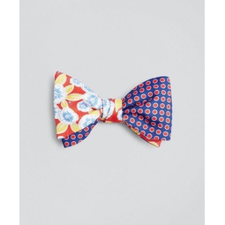 Floral with Dots Bow Tie