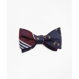 Flying Ducks with BB#1 Stripe Reversible Bow Tie