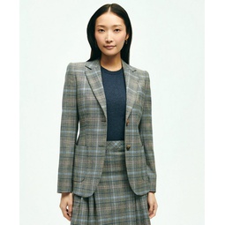 Stretch Wool Prince of Wales Jacket