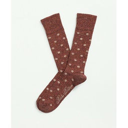 Wool-Silk Blend Flecked Socks