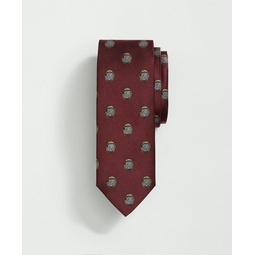 Silk BB Crest Embroidered Tie
