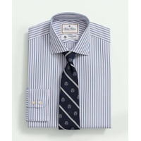 Brooks Brothers X Thomas Mason Cotton Poplin English Collar, Multi Striped Dress Shirt