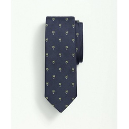 Silk Woven Palm Trees Tie