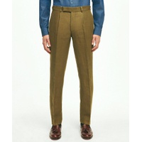 Slim Fit Linen Herringbone Suit Pants