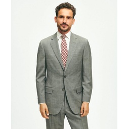 Traditional Fit 1818 Windowpane Suit In Wool