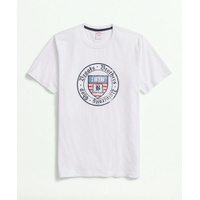 Cotton Graphic University Crest T-Shirt
