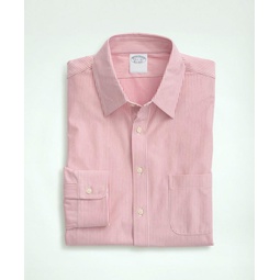 Japanese Knit Striped Dress Shirt