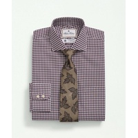 Brooks Brothers X Thomas Mason Cotton Twill Londoner Collar, Gingham Dress Shirt