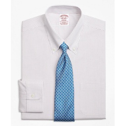 Stretch Madison Relaxed-Fit Dress Shirt, Non-Iron Windowpane