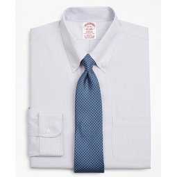 Stretch Madison Relaxed-Fit Dress Shirt, Non-Iron Micro-Check