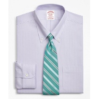 Stretch Madison Relaxed-Fit Dress Shirt, Non-Iron Stripe