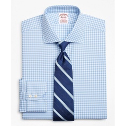Stretch Madison Relaxed-Fit Dress Shirt, Non-Iron Royal Oxford Gingham