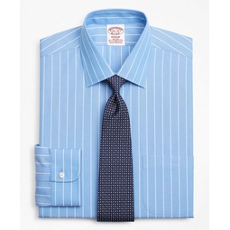 Stretch Madison Relaxed-Fit Dress Shirt, Non-Iron Stripe