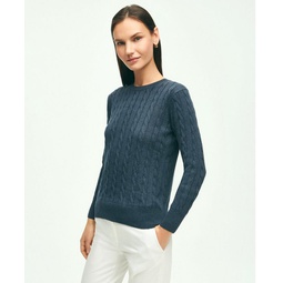 Supima Cotton Cable Sweater