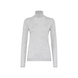 Sparkling Cashmere And Silk Lightweight Turtleneck Sweater