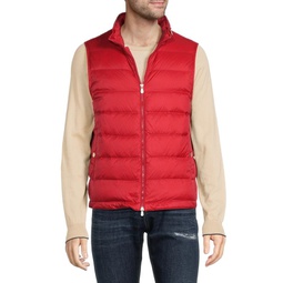 Solid Hooded Puffer Vest