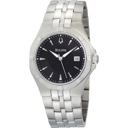 Bulova Mens 96B123 Black Dial Bracelet Watch