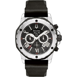 Bulova Mens Marine Star Series A Chronograph Quartz Watch, Luminous Markers, Rotating Dial, 100M Water Resistant, 44mm