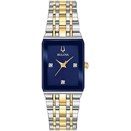 Bulova Ladies Modern Quadra Quartz Stainless Steel Bracelet Watch
