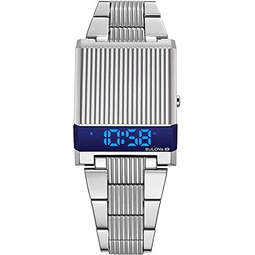 Bulova Mens Archive Series LED Computron Stainless Steel Watch