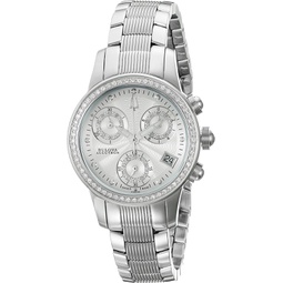 Bulova Womens 63R136 Masella Analog Display Swiss Quartz Silver Watch