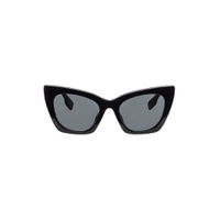Black Logo Detail Cat Eye Frame Sunglasses 241376F005035