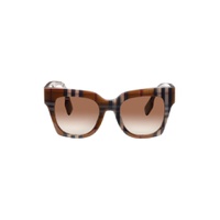Brown Oversize Acetate Sunglasses 241376F005048
