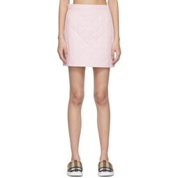 Pink Quilted Skirt 221376F090001