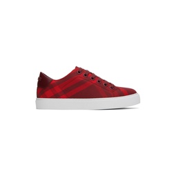 Red Check Sneakers 232376F128015