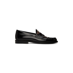 Black   Brown Check Loafers 231376F121001