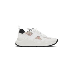 White Check Sneakers 232376F128002